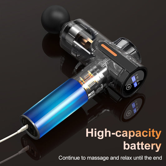 Professional fitness fascia gun muscle relaxation massager smart cervical massager transmembrane instrument cross-border fascia gun