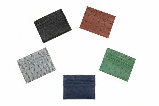 Textured Leather Card Sleeve