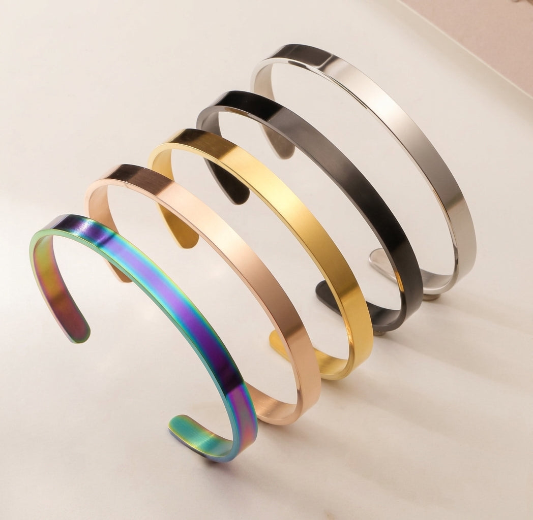 Titanium Steel Cuff Bracelet