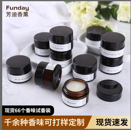 The factory has 67 scents in stock, high-end good-smelling plant essential oils, smokeless handmade soybean wax, scented candles, and trial incense packs