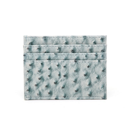 Cross-border popular card bags, credit card bags, women's multi-card slots, ostrich pattern card holders, bank card holders, wholesale one piece dropshipping