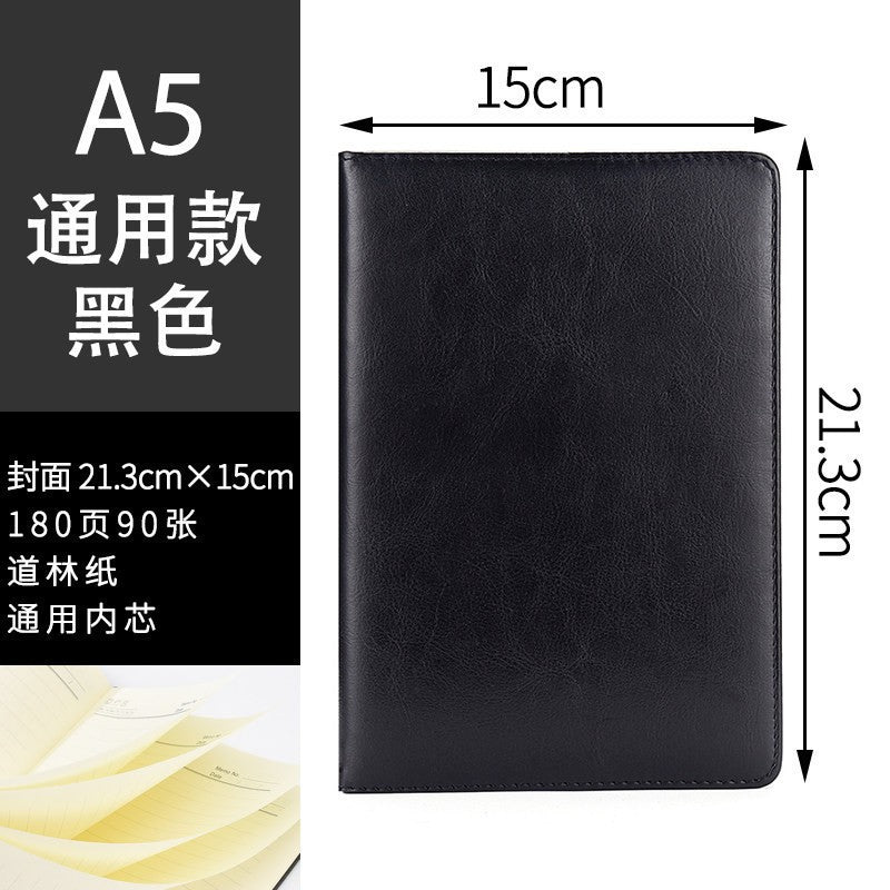 Business leather A5 notebook custom thickened office meeting notepad student high-value notebook can print LOGO