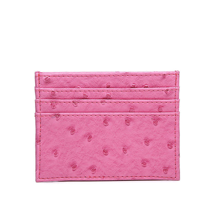 Cross-border popular card bags, credit card bags, women's multi-card slots, ostrich pattern card holders, bank card holders, wholesale one piece dropshipping