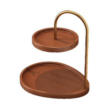 Storage display rack retro bedroom household bamboo and wood jewelry entrance aromatherapy key tray desktop bean storage