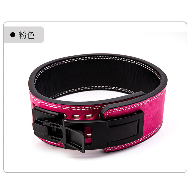 Quick buckle lever buckle sports fitness special belt squat deadlift men's training weight-bearing strength lifting belt women