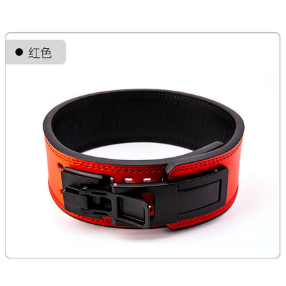 Quick buckle lever buckle sports fitness special belt squat deadlift men's training weight-bearing strength lifting belt women