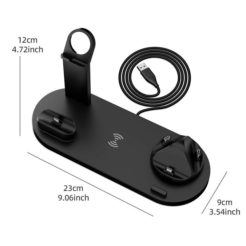Cross-border hot selling mobile phone wireless charger, headphone charging stand, watch holder, multi-functional wireless charger