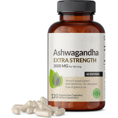 Organic Ashwagandha Extra Strength Capsules