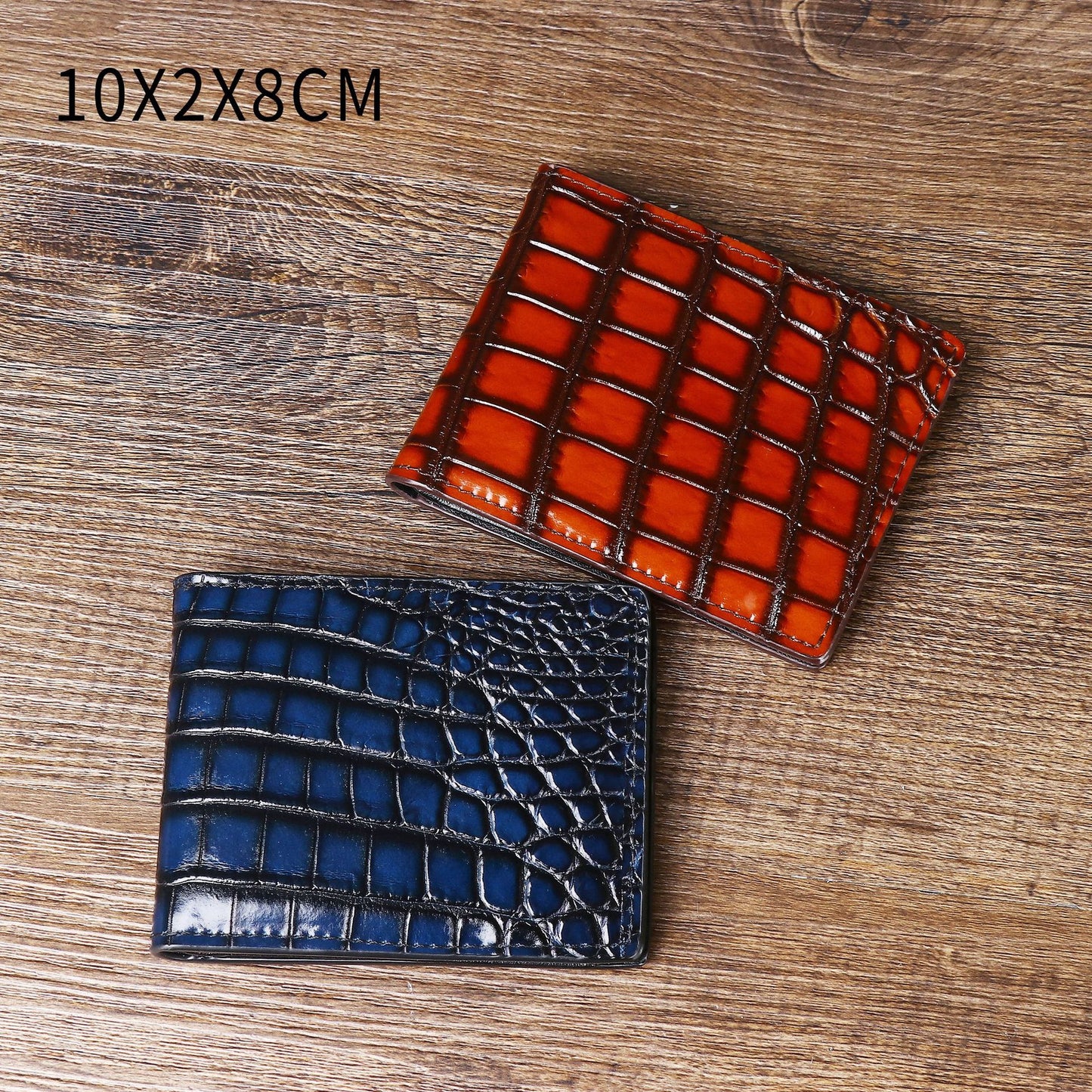 Polishing color crocodile belly pattern driver's license card bag multi-functional small bag trendy ID bag small wallet factory wholesale