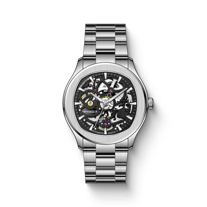 Automatic Skeleton Stainless Steel Watch