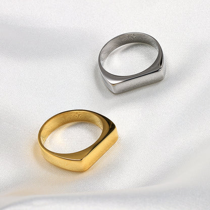 Minimalist Square Signet Ring