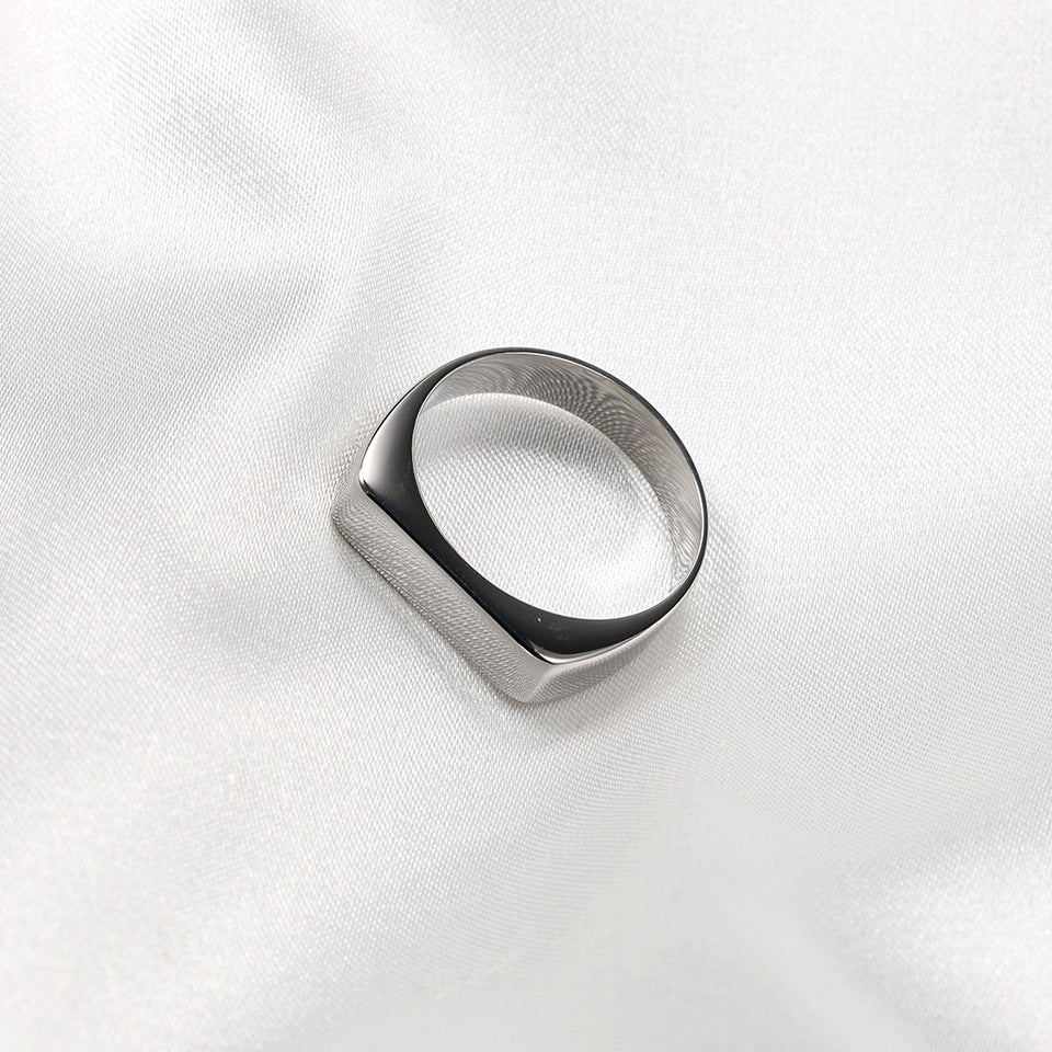 Minimalist Square Signet Ring