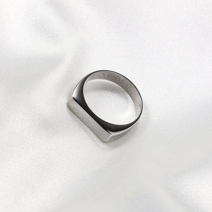 Minimalist Square Signet Ring