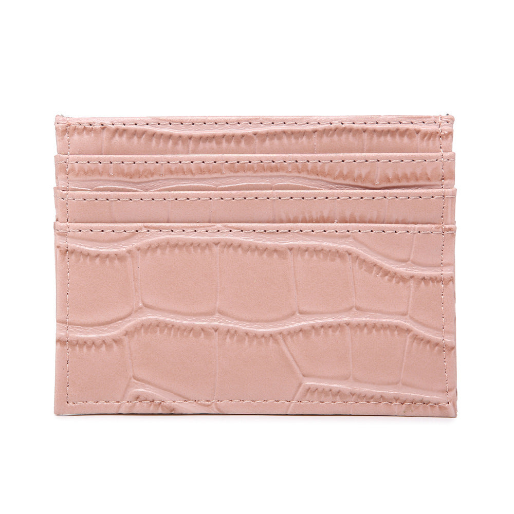 Cross-border popular card bags, credit card bags, women's multi-card slots, ostrich pattern card holders, bank card holders, wholesale one piece dropshipping