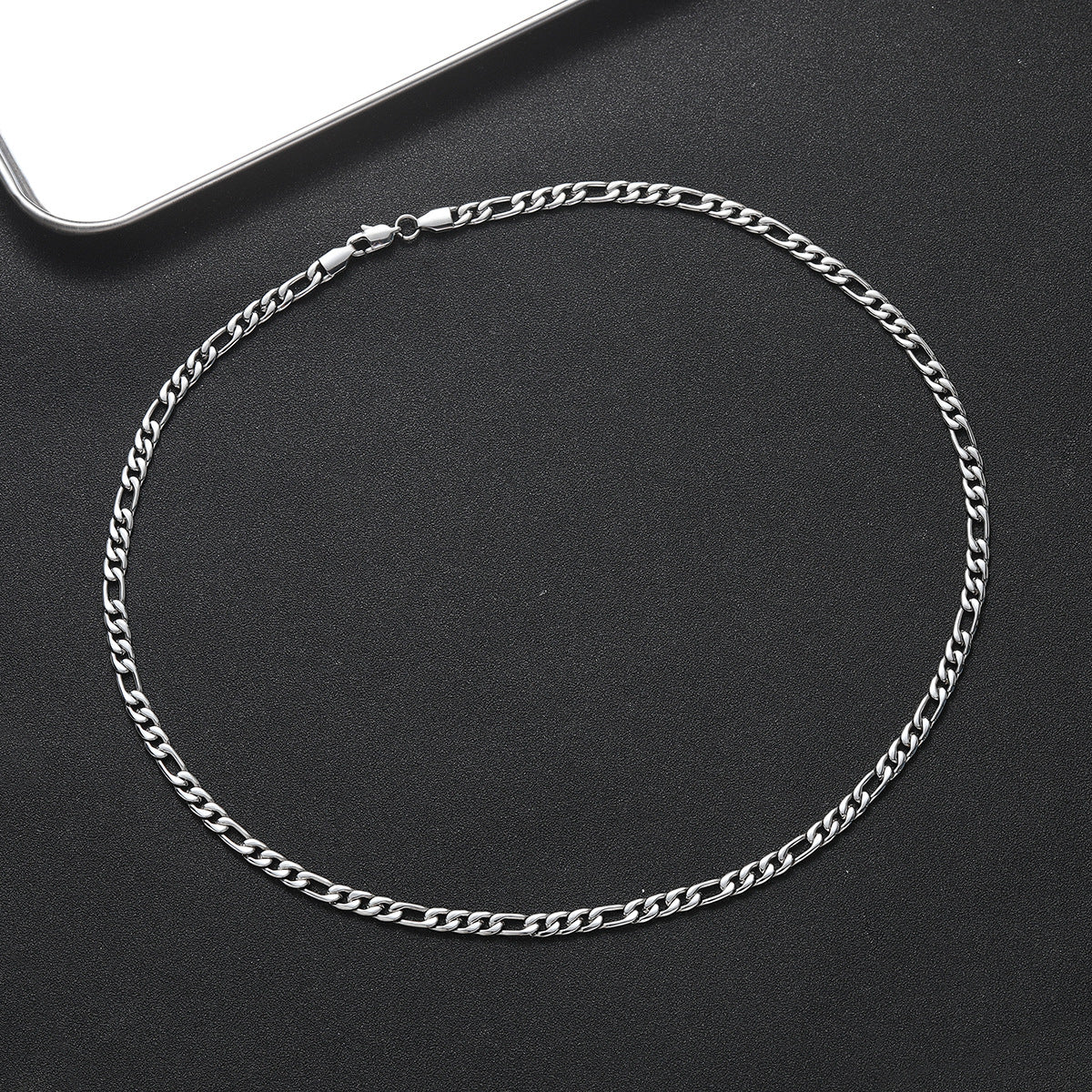 Classic Figaro Chain Necklace & Bracelet