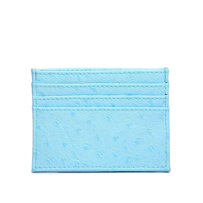 Cross-border popular card bags, credit card bags, women's multi-card slots, ostrich pattern card holders, bank card holders, wholesale one piece dropshipping