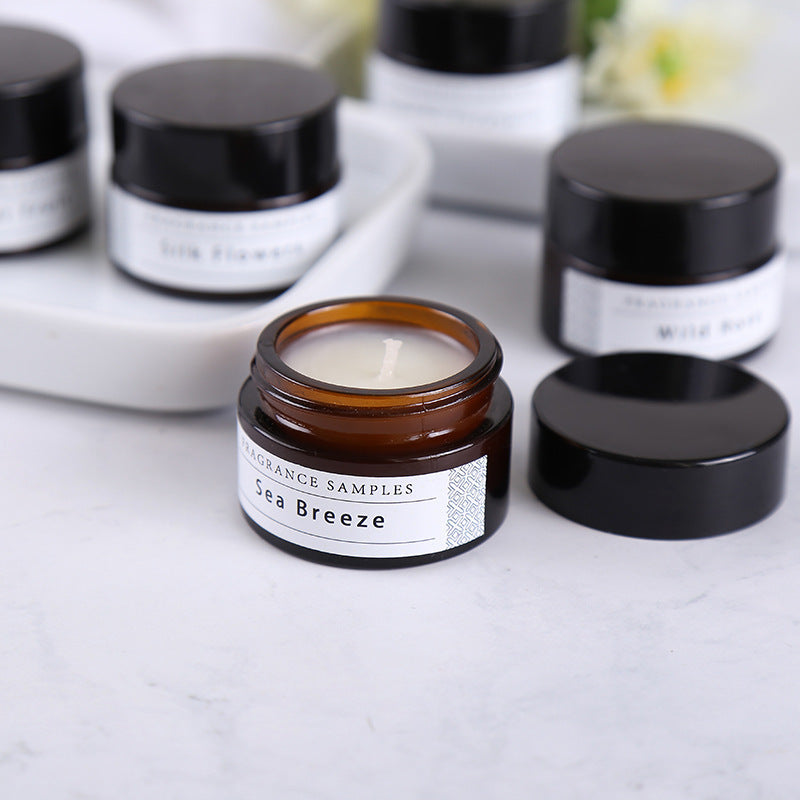 The factory has 67 scents in stock, high-end good-smelling plant essential oils, smokeless handmade soybean wax, scented candles, and trial incense packs
