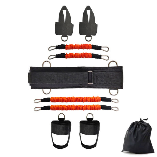 Full body training resistance band set elastic band men's fitness out boxing, taekwondo, bouncing, strength training, tension machine