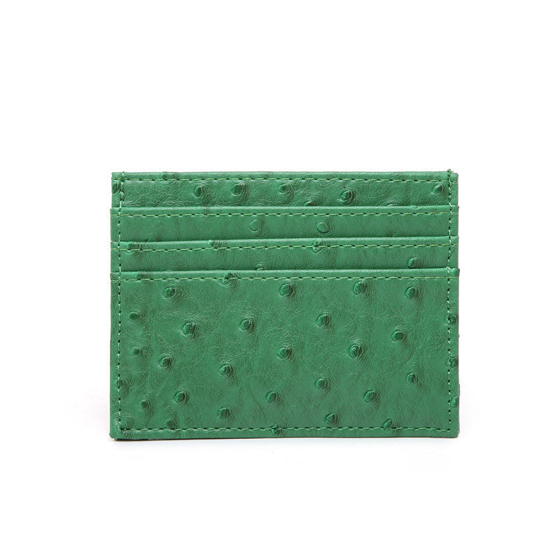 Cross-border popular card bags, credit card bags, women's multi-card slots, ostrich pattern card holders, bank card holders, wholesale one piece dropshipping