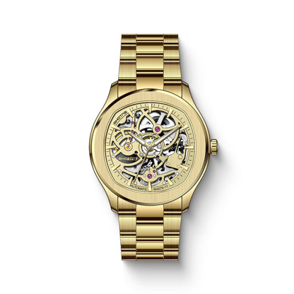 Automatic Skeleton Stainless Steel Watch