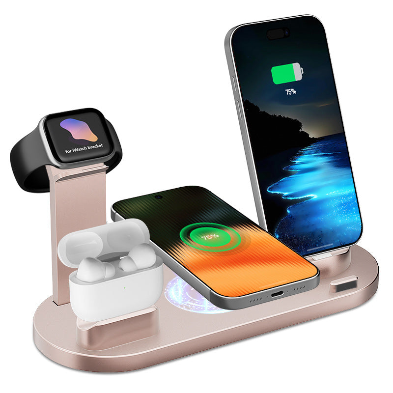 Cross-border hot selling mobile phone wireless charger, headphone charging stand, watch holder, multi-functional wireless charger