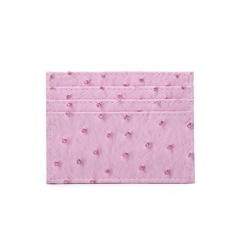Cross-border popular card bags, credit card bags, women's multi-card slots, ostrich pattern card holders, bank card holders, wholesale one piece dropshipping