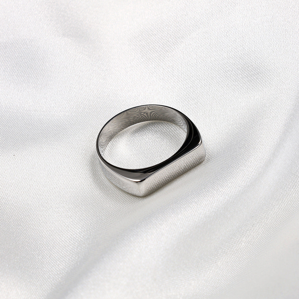 Minimalist Square Signet Ring