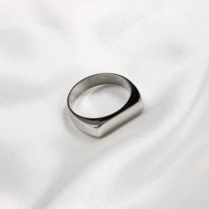 Minimalist Square Signet Ring