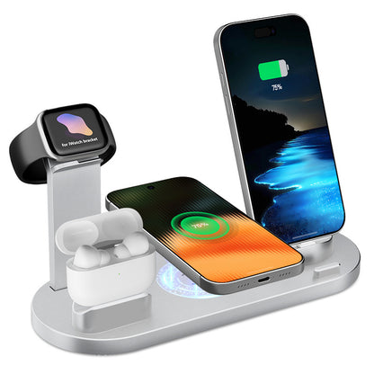 Cross-border hot selling mobile phone wireless charger, headphone charging stand, watch holder, multi-functional wireless charger