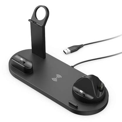 Cross-border hot selling mobile phone wireless charger, headphone charging stand, watch holder, multi-functional wireless charger