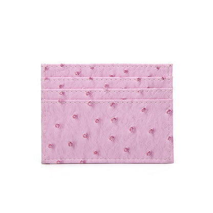 Cross-border popular card bags, credit card bags, women's multi-card slots, ostrich pattern card holders, bank card holders, wholesale one piece dropshipping