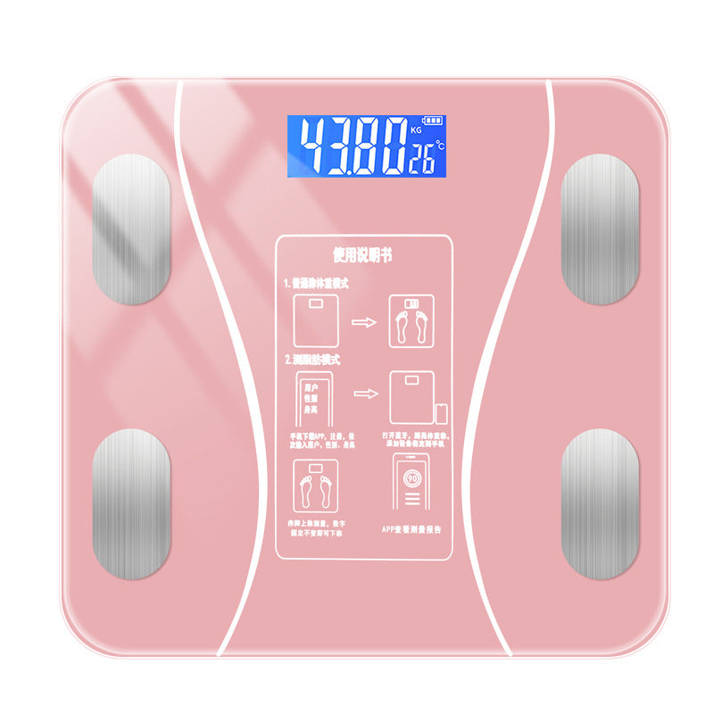 Weighing scale, high accuracy household smart body fat scale, Bluetooth rechargeable electronic scale, professional human body weighing scale