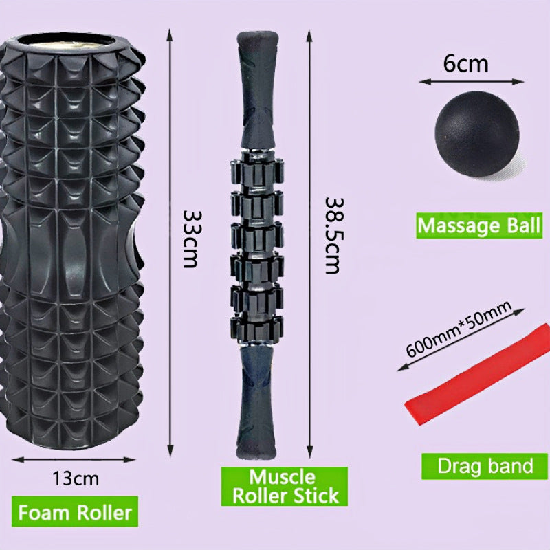 Cross-border foam roller muscle relaxation professional male roller type mace massage roller fitness stretching roller
