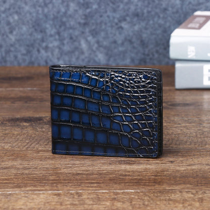 Polishing color crocodile belly pattern driver's license card bag multi-functional small bag trendy ID bag small wallet factory wholesale