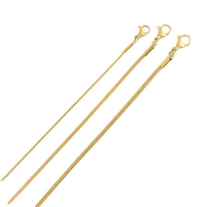 Korean round snake chain bracelet gold-plated stainless steel bracelet tide men's and women's jewelry fine bracelet batch