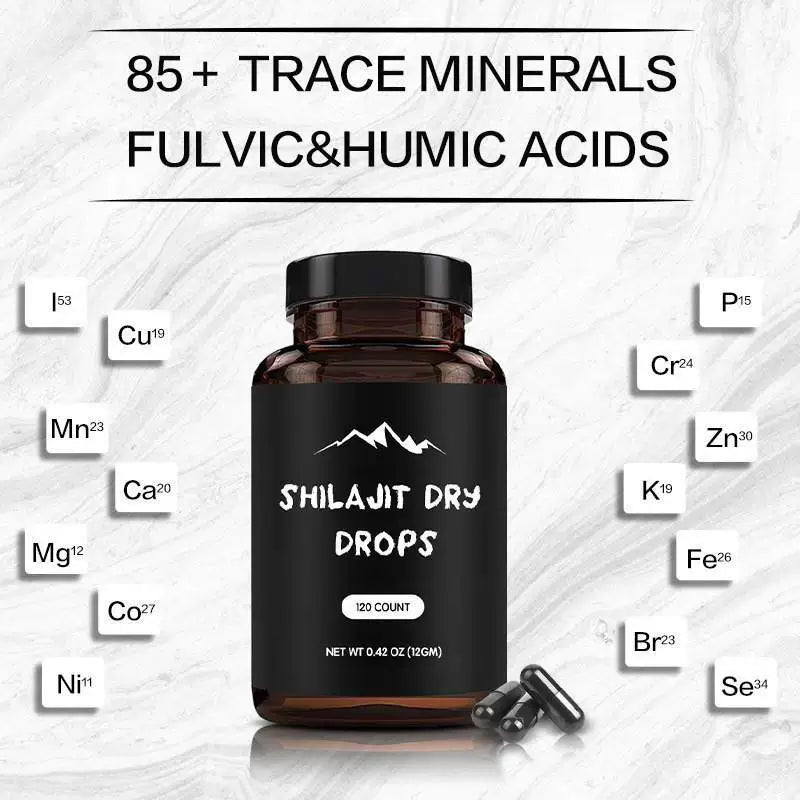 Foreign trade hot selling product Shilajit resin capsule Shilajitcapsule mineral supplement manufacturer organic