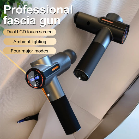 Professional fitness fascia gun muscle relaxation massager smart cervical massager transmembrane instrument cross-border fascia gun
