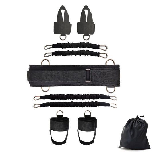 Full body training resistance band set elastic band men's fitness out boxing, taekwondo, bouncing, strength training, tension machine