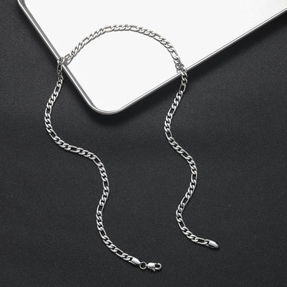 Classic Figaro Chain Necklace & Bracelet