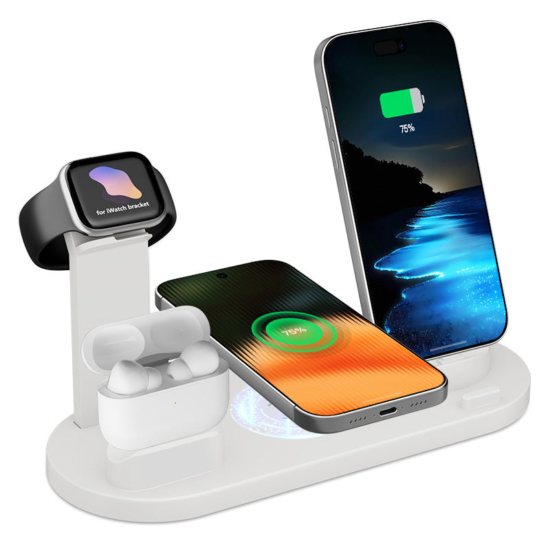 Cross-border hot selling mobile phone wireless charger, headphone charging stand, watch holder, multi-functional wireless charger
