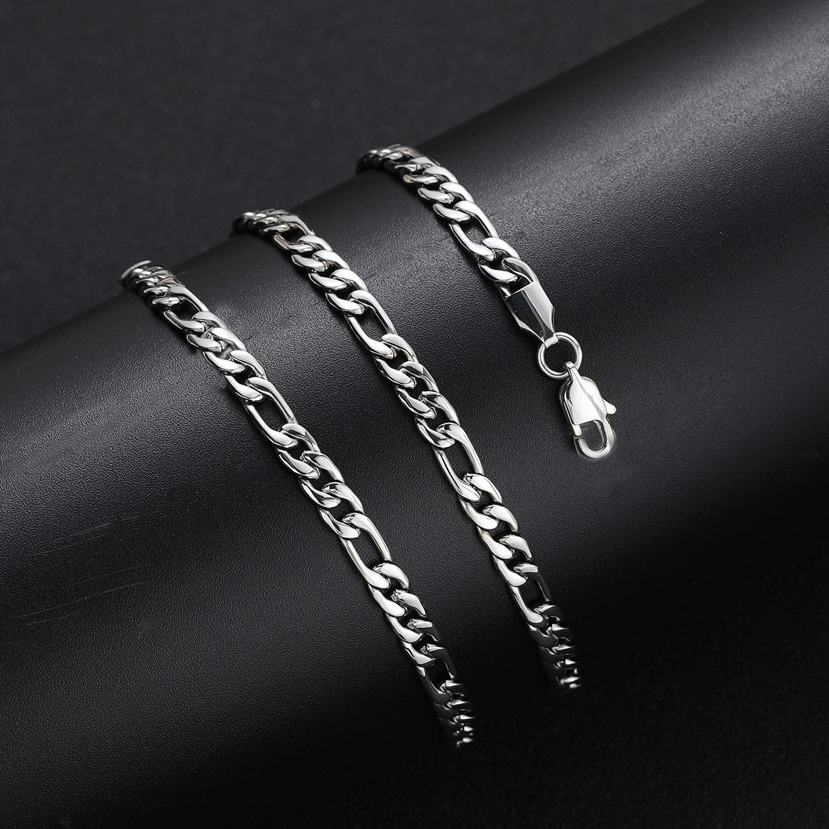 Classic Figaro Chain Necklace & Bracelet