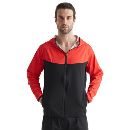 New sweat suit men's fitness sports sweating top fat loss sweating running training sweat sweat suit sauna suit set