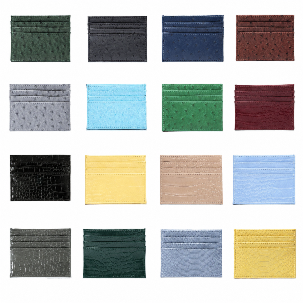 Textured Leather Card Sleeve