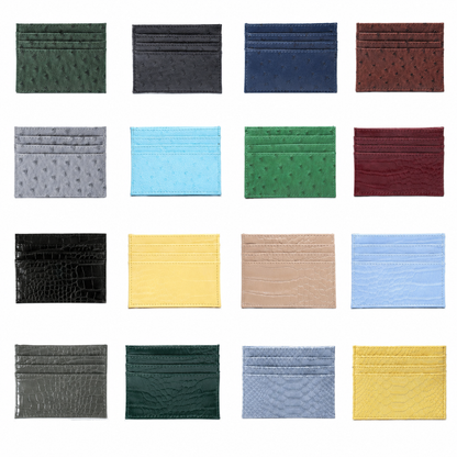 Textured Leather Card Sleeve